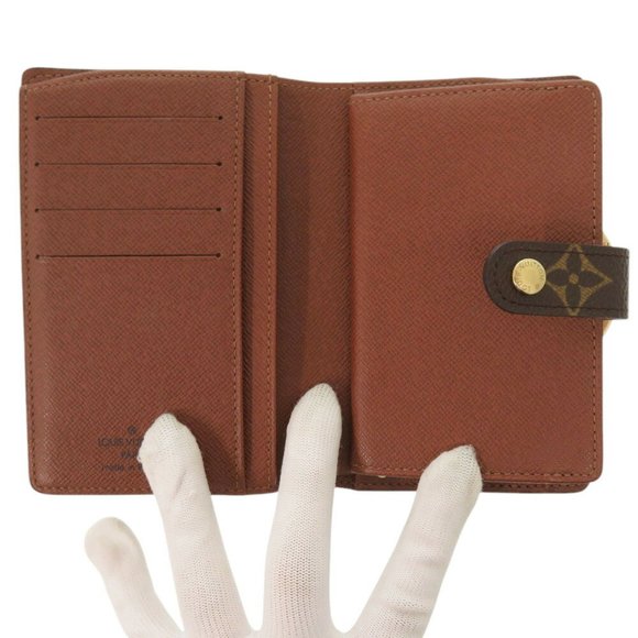 Louis Vuitton Porte Monnaie Viennois Monogram M61663 Brown Bi-fold Wallet LV 102 - Picture 5 of 10